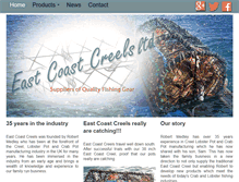 Tablet Screenshot of eastcoastcreels.com